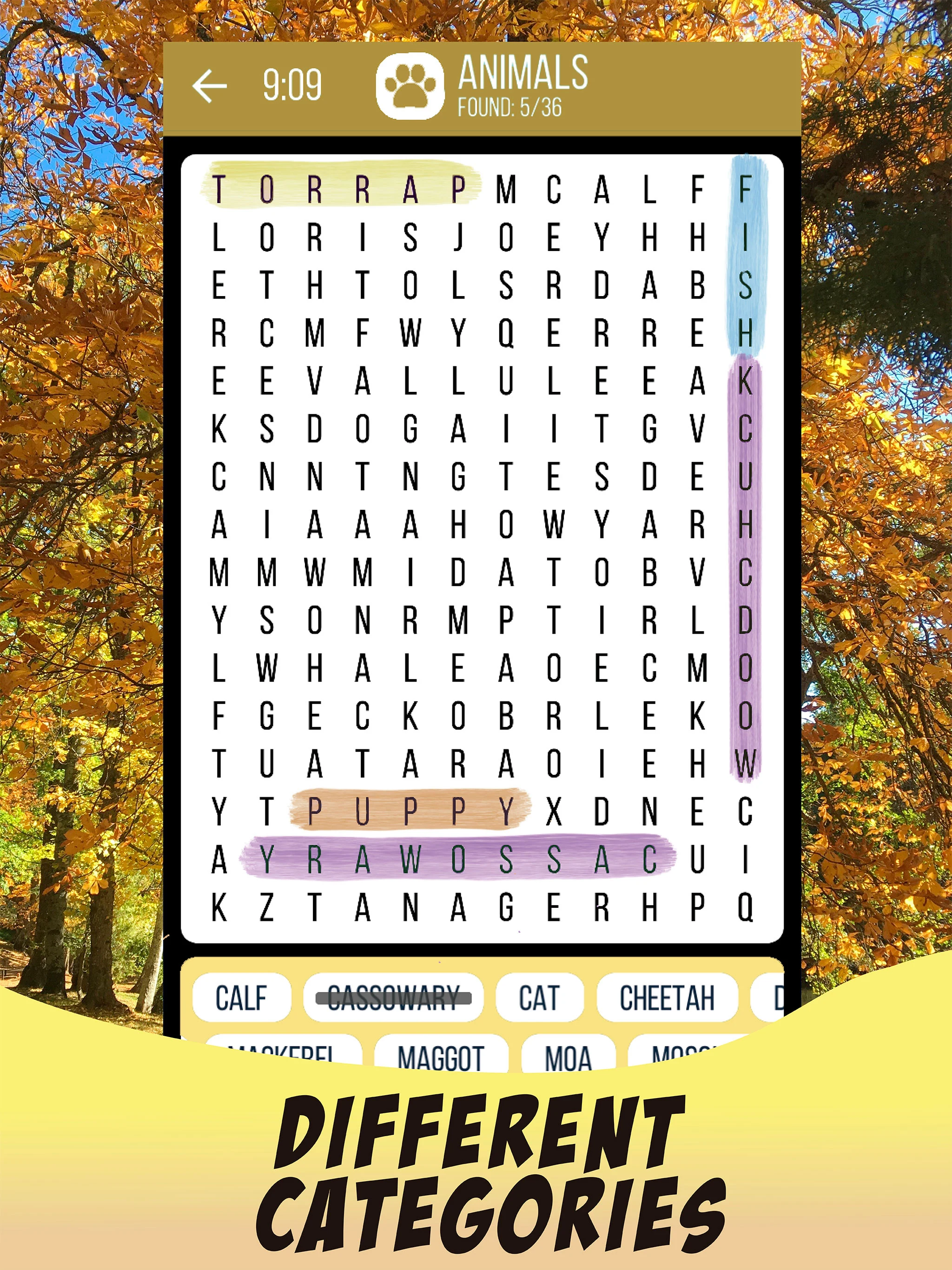 Word Search Hard: Hidden Words screenshot