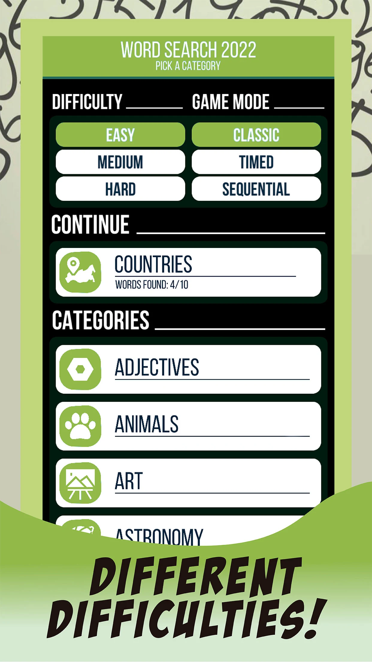 Word Search Hard: Hidden Words screenshot
